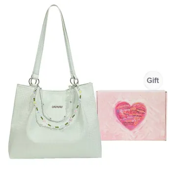 NATTY PU Shoulder Bag Tote Shoulder Bag Medium Size Women's Cyan