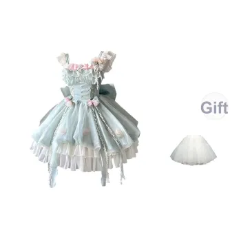 COVT Lolita Fashion Women's Green Mini Skirt