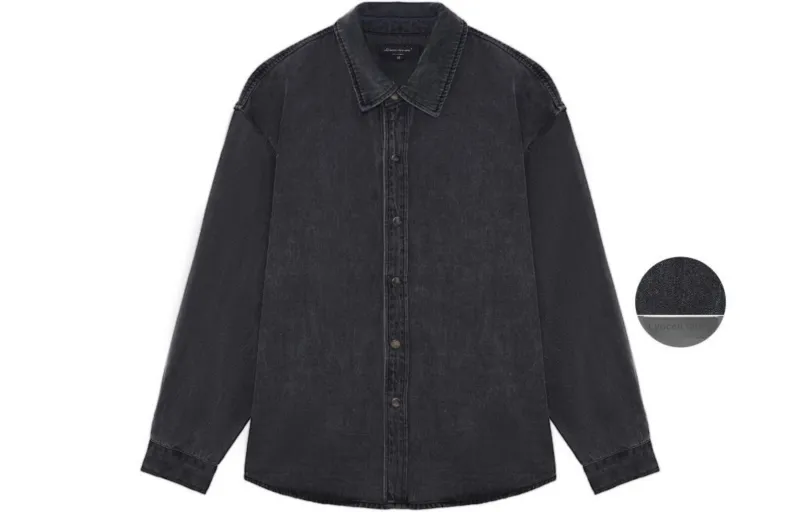 CLIMAX VISION Denim Jackets Unisex Washed Black-1