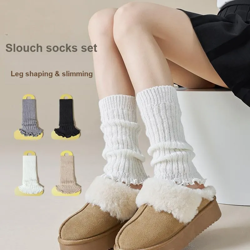 Top Melon Knee High Socks Women's Combo Set-36