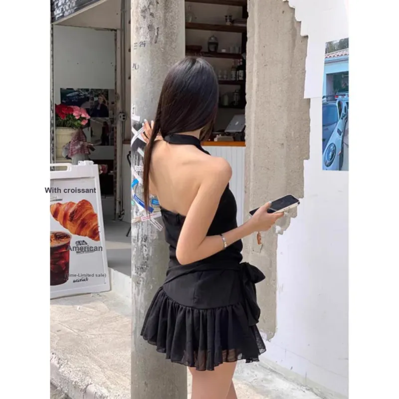 Flowers In Water Summer Sleeveless Dress Women's-2