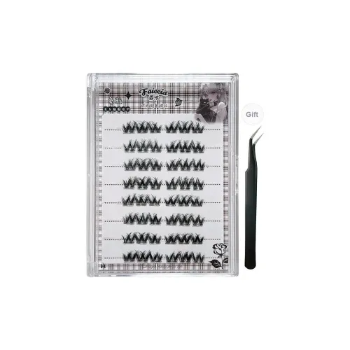 FAICCIA Filmless Без пленки Принт Roll Накладные ресницы Один кластер 8 рядов