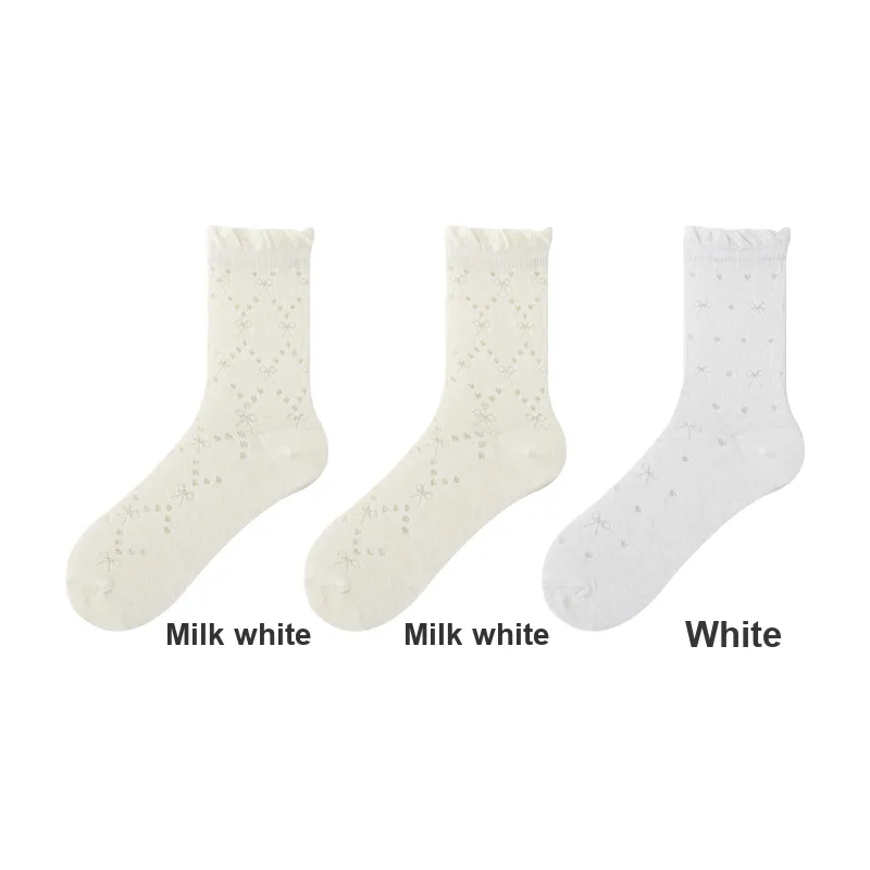 H YXIANG Mid Calf Socks Women's Combo Set-5