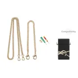 Yves Saint Laurent Perfume Box with Copper-Grain Chain 110cm+Gold-Tone Decorative Chain 30cm[Includes Modified Tool]