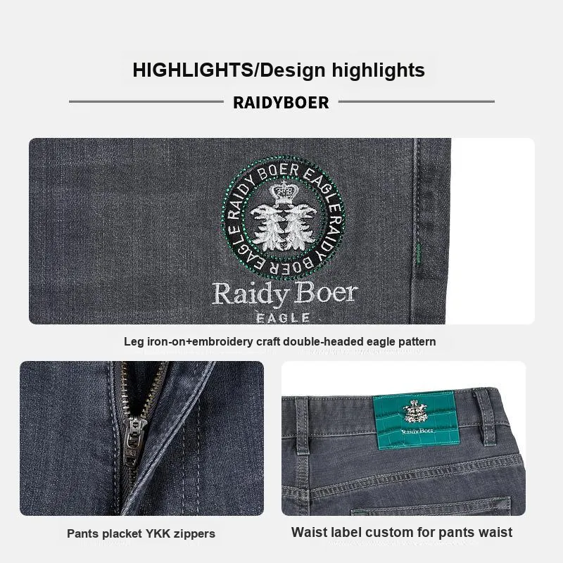 Raidy Boer Jeans Men Gray-5