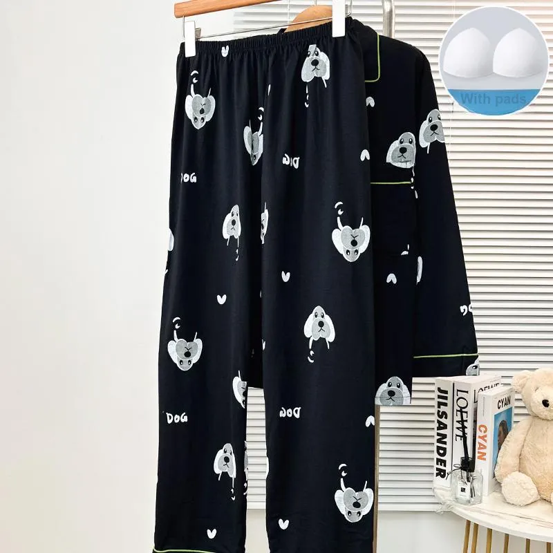 Sleeping Beauty Pajama Set Women's Black-5