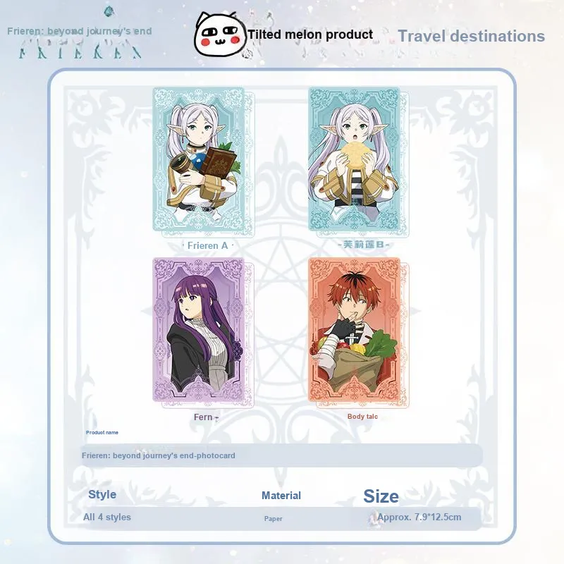 Crooked Melon Production Frieren  Beyond Journey's End Journey Beyond Collection Mini Card Instant Photo Photo Cards-2