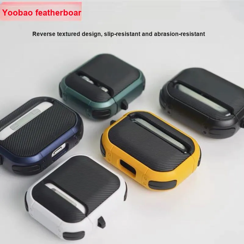 Yoobao Compatibility AirPods1/2/3 TPU Upgraded Airbag Protective Matte With Impact Resistant Features Headphone Cases-3