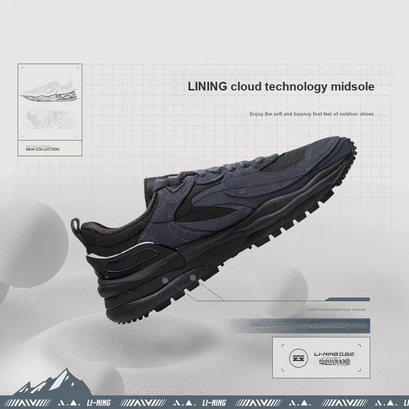 LiNing CF Tracing Origin V4 Low Top Casual Shoes Men's Black-7