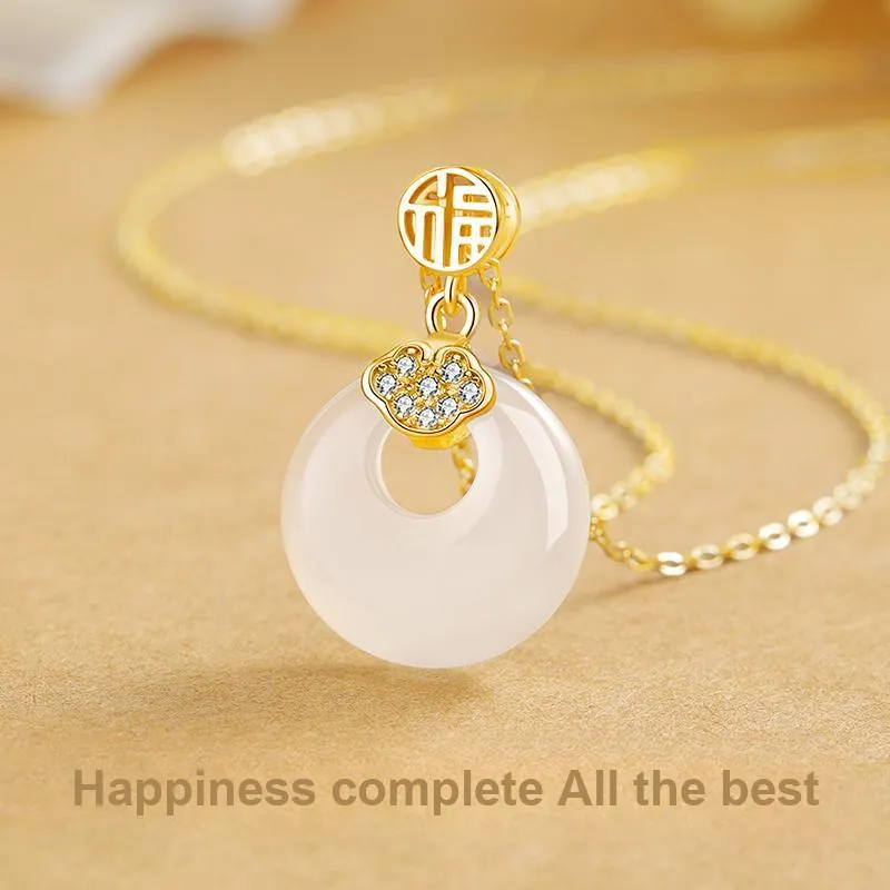Central Fashion Chalcedony Necklaces Women's-10