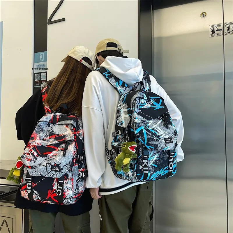 Vack Nylon Backpack Unisex Multicolor-16
