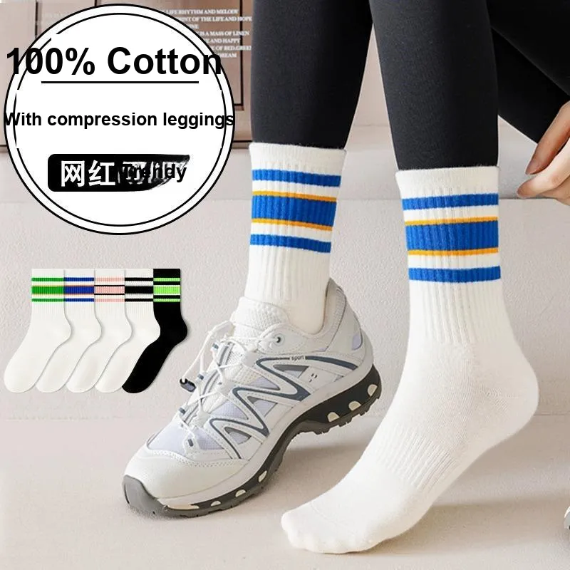 LUOLIAN Knee High Socks Women's 3 Pack-2