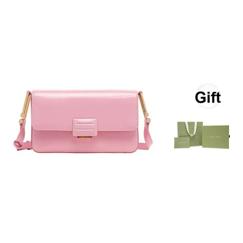 VANESSA HOGAN Корова кожа Шоколад Квадратная сумка Сумка с цепочкой Сумка через плечо Женская Молочно-розовый