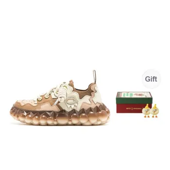 OETZI Fusion Ice Series Casual Shoes Unisex Low Top Brown & Khaki