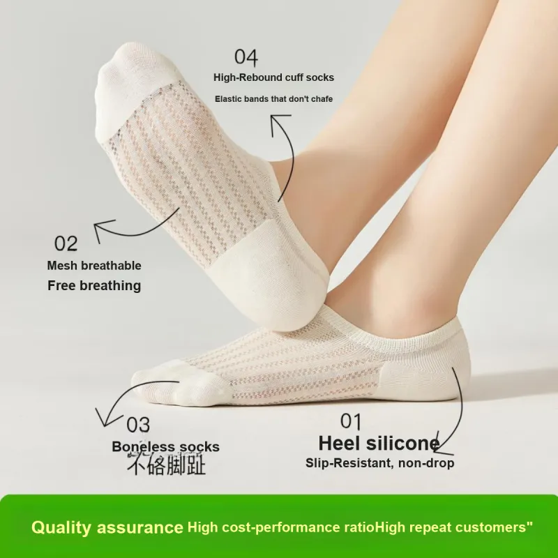 Temooues No Show Socks Women's Combo Set-2