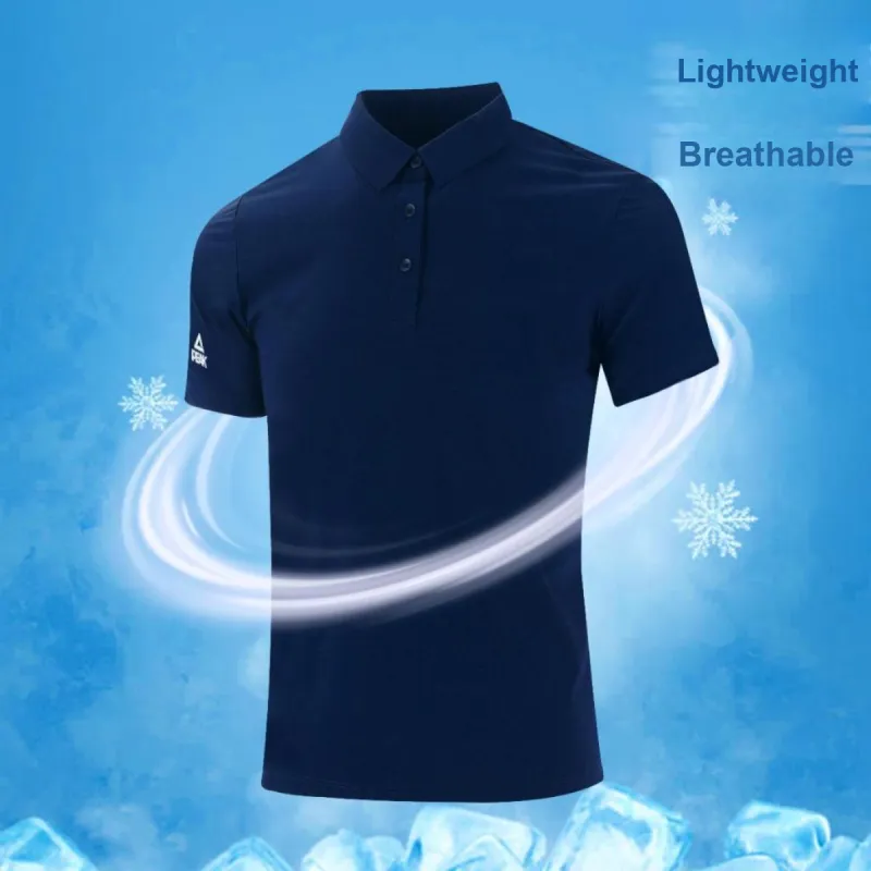 PEAK Polo Shirt Men's Dark Blue-2