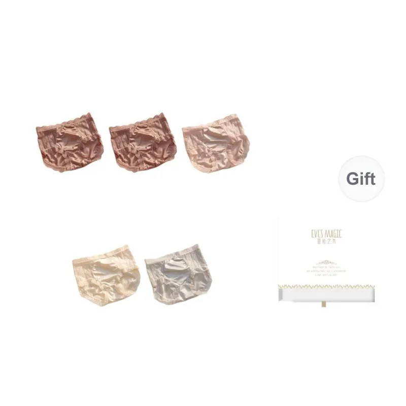 XIA.WA.ZHI.XIU Underpants Women's Shopping Bag 5 Pack-6