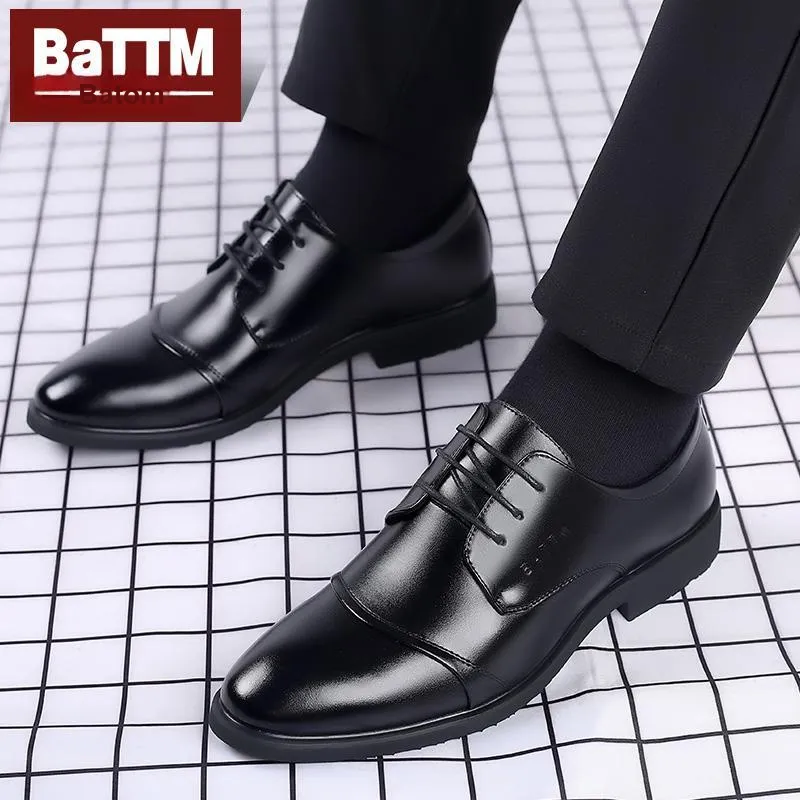 Batotem Dress Shoes Men Low Top Black, Brown-2