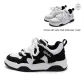 White Black (Comes with Same Style White Gray 1 Pack)