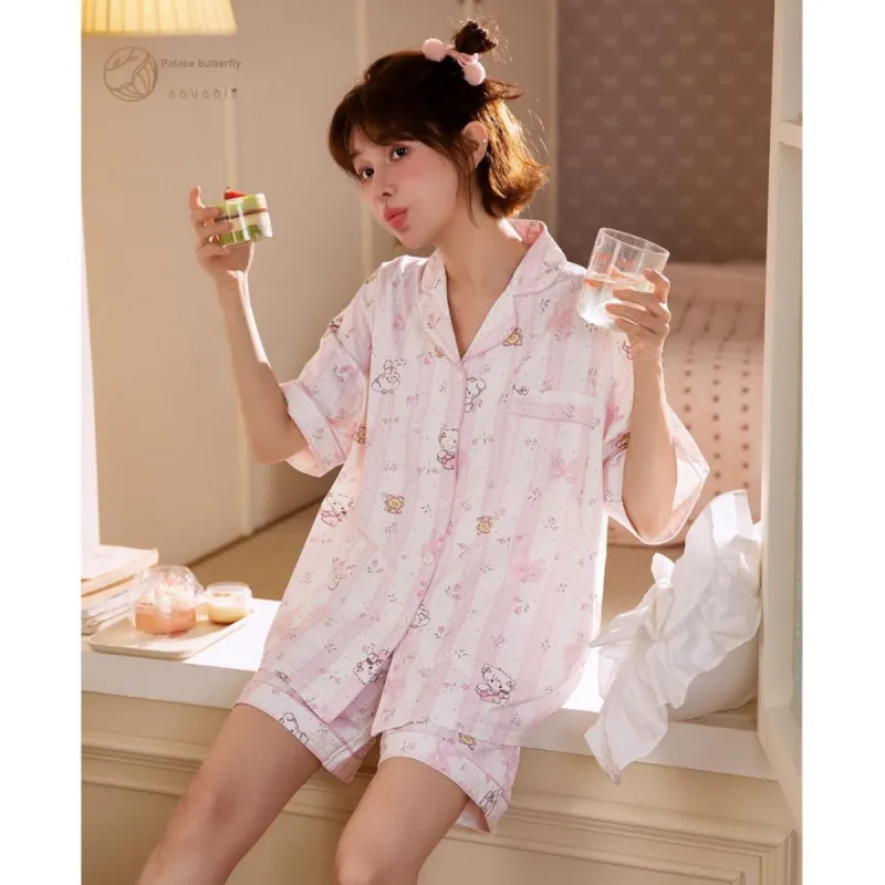 Gongdie x Mikko Pajama Set Women's Pink Gift Box Set-4