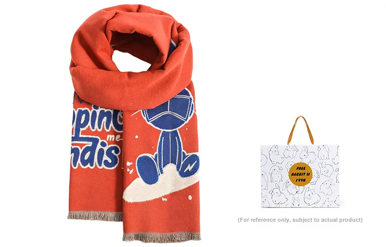FREE RABBITⅡ Knit Scarves Unisex-7
