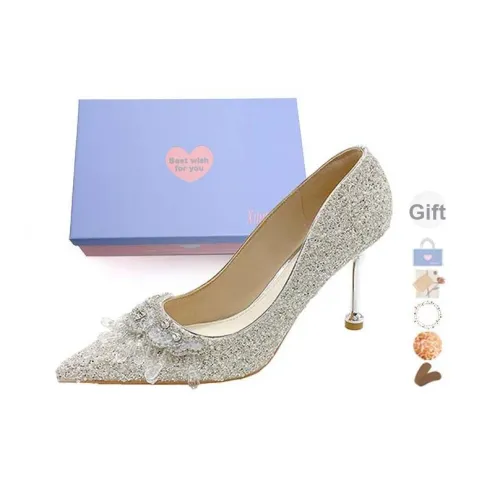 Xingdiman Узкий каблук Высокие каблуки Женские Серебряные