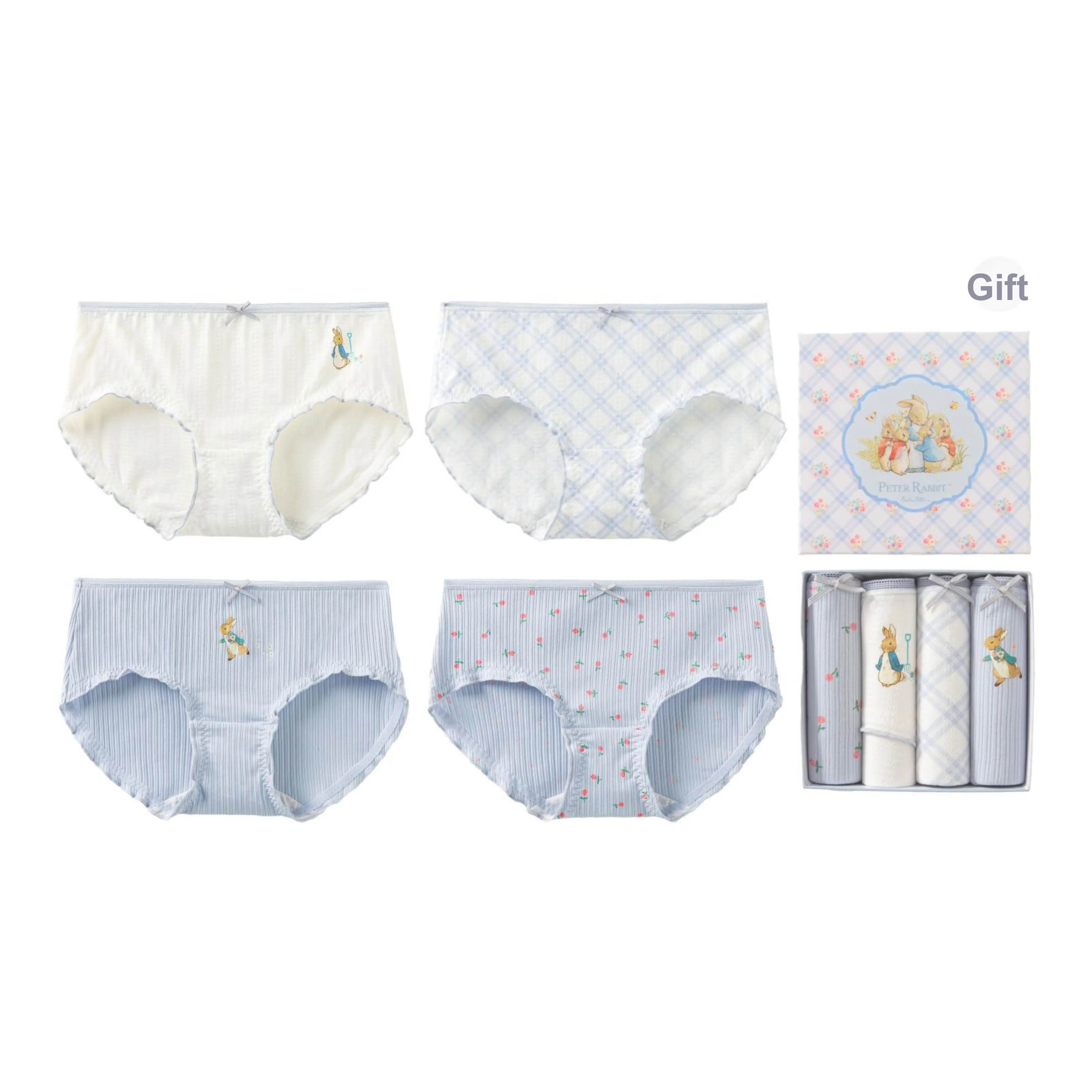 Caramella x Peter Rabbit Подарочная коробка с нижним бельем женское 4 штуки смешанные цвета
