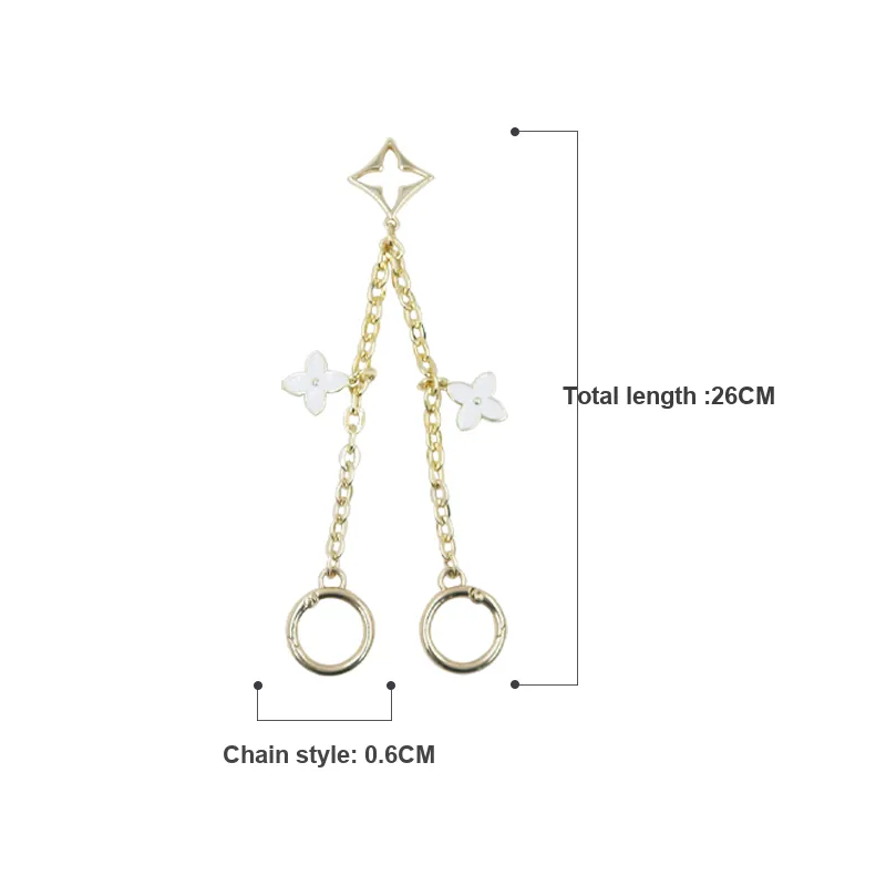 Metal Bag Chain Shoulder Strap Women's Gold-1