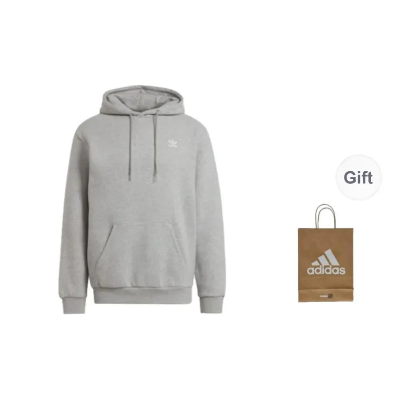 Adidas Sweatshirts Men Gray Sweatshirt+Shopping Bag-0