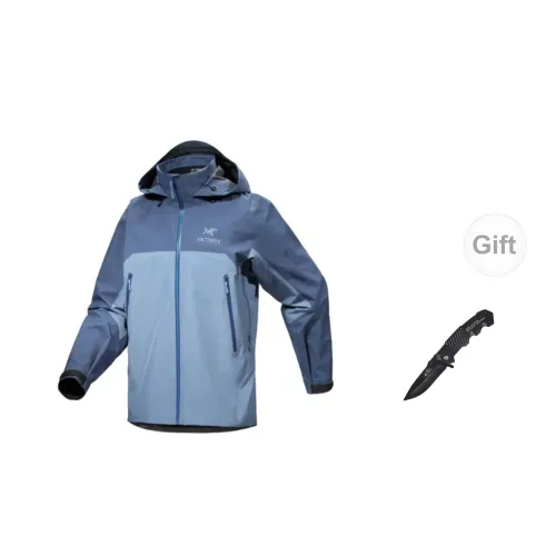 Arcteryx Beta Series Windbreaker Jackets Men Polished Stone Blue