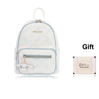 MESUCA Synthetic Leather Backpack Women's Cinnamoroll Blue White