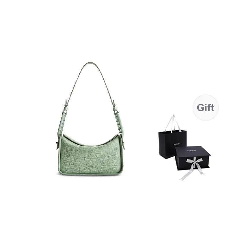 PEDRO Litchi Grain Top Grain Cow Leather Shoulder Bag Women's Multicolor-11