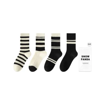 XXLLG Mid Calf Socks Women's Shopping Bag 4 Pack