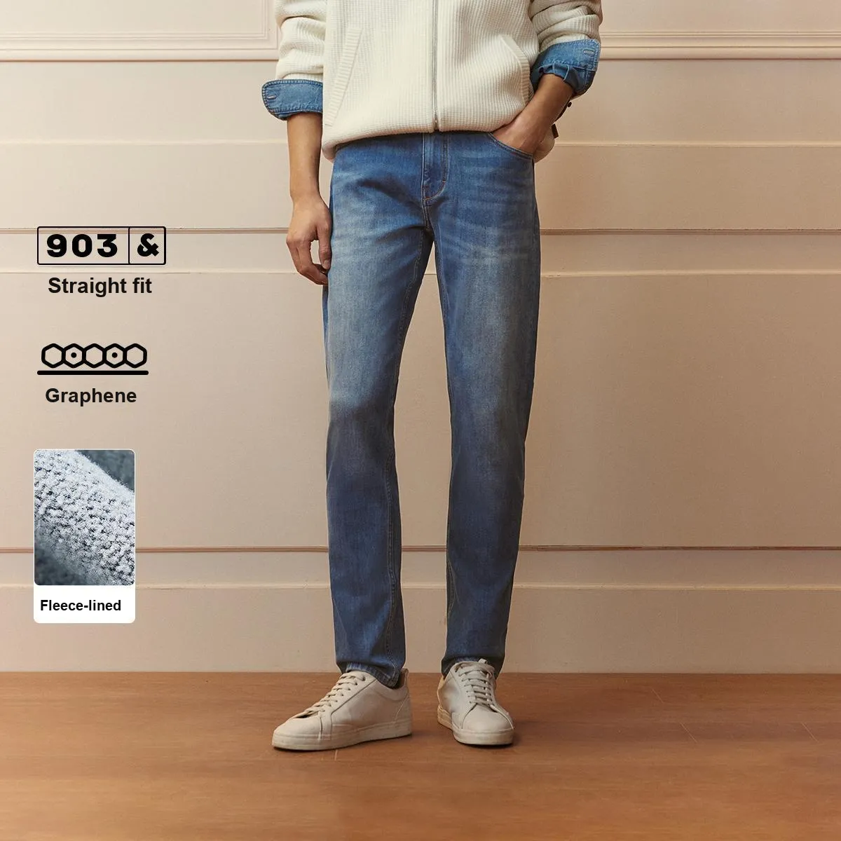 JACK JONES· Удача Начало Осенние и Зимние Джинсы Мужская одежда Мужской