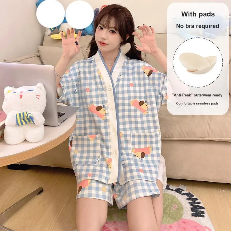 O'MESIK Pajama Set Women's Blue-3