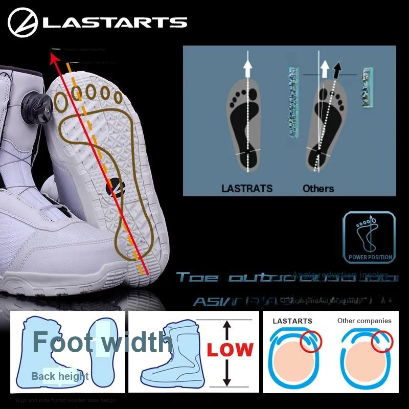 LASTARTS 848 Single Snowboard Ski Boots Unisex-1