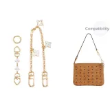 [2-Piece Set Gold-Tone]Four-Leaf Clover+Four-Leaf Clover Decorative Chain 30cm-Compatible with Trumpets Sub-Bag
