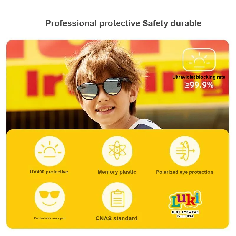 LUKI TR/Memory Plastic Round Sunglasses Kids'-4