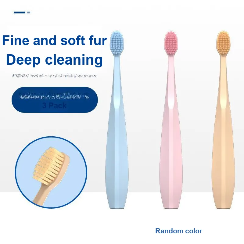MIKEMEIZHUANG Small Wide Tip Soft Bristles For Adults, Fine And Dense Toothbrushes-1