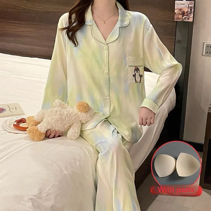 Ta Yan Pajama Set Women's Yellow-3