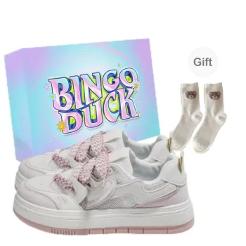 BINGO DUCK Slip Resistant Low Top Skateboard Shoes Women's