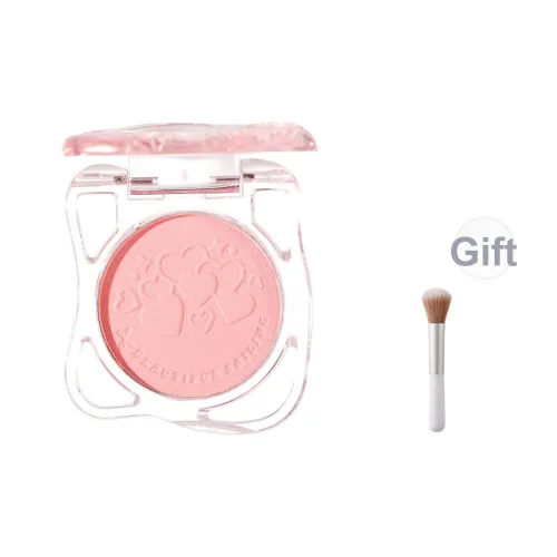 Xixi Сердце Fluttering Свидание Прозрачность Румяна Легко смешивается Без эффекта "маска" 2,2 г