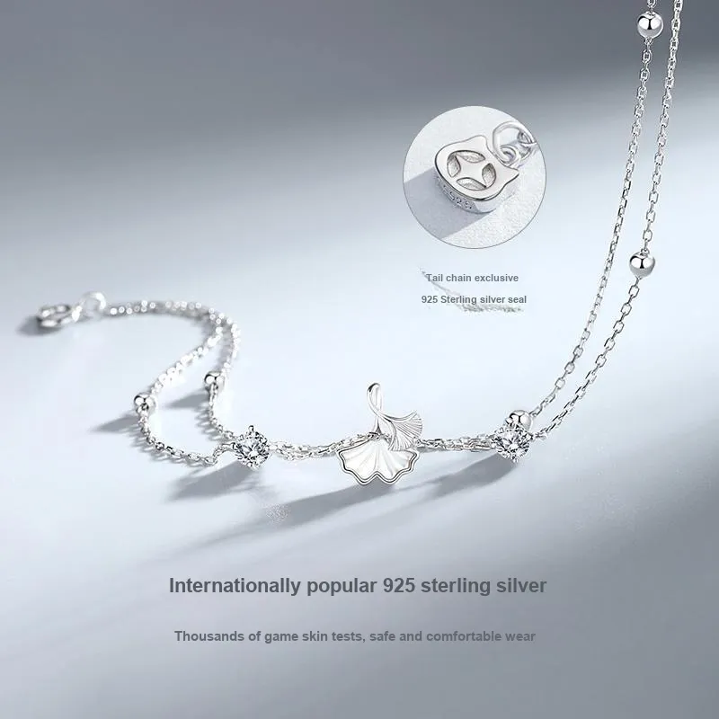 Fu Ru Ji 925 Sterling Silver Anklets Women's-1
