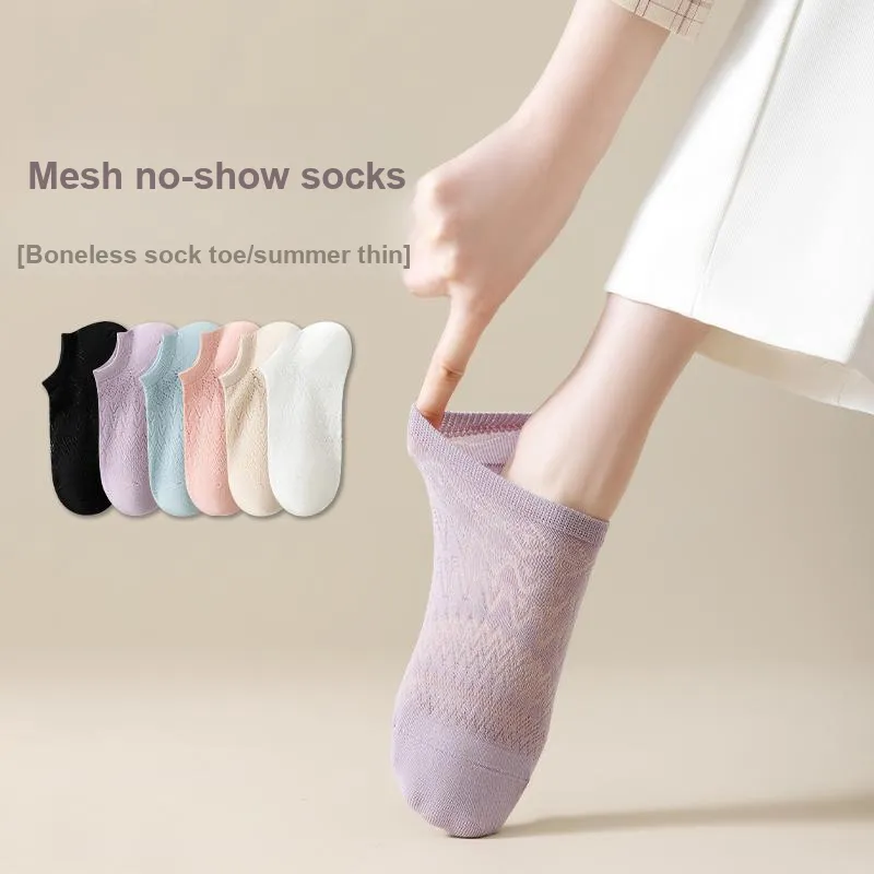 Top Melon No Show Socks Women's 5 Pack-14
