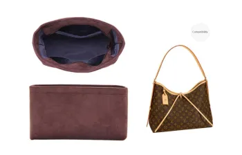 Lan Bao Fan Sherpa Bag Insert Storage Miscellaneous Bag Merch Women's Burgundy