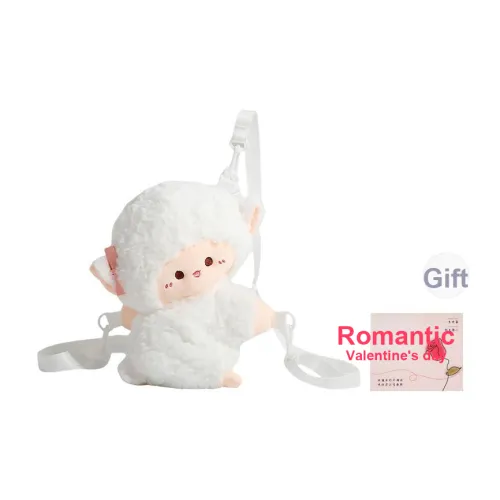 Duoluplo Doron Paul Плюшевый Одно плечо Через плечо Рюкзак Обычный Женские Белый