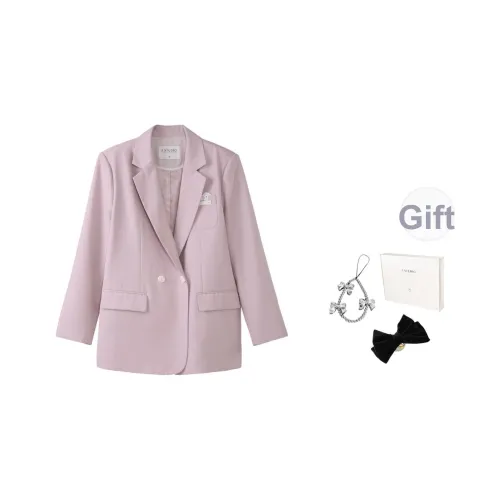 Fstudio Early Spring Korean Style Design Driven Loose Fit Бизнес Костюм Куртка Женская Pink