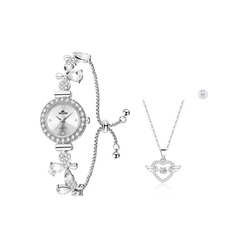 LIBER AEDON Кварцевый механизм серебристый циферблат женские часы