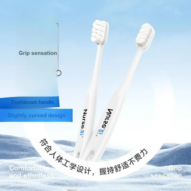NURSE.LI Flexible Soft Bristles Toothbrushes Gentle Deep Cleaning For Gum Protection And Efficient Tooth Gap Cleaning-5