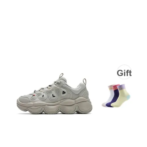 FILA PEASE Износостойкий и Легкий Низкий Топ Кэжуал Женский Овсяный Коричневый